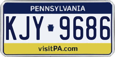 PA license plate KJY9686