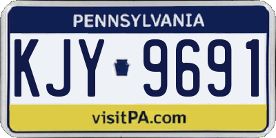 PA license plate KJY9691