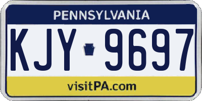 PA license plate KJY9697