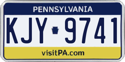 PA license plate KJY9741