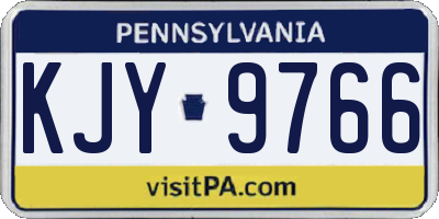 PA license plate KJY9766
