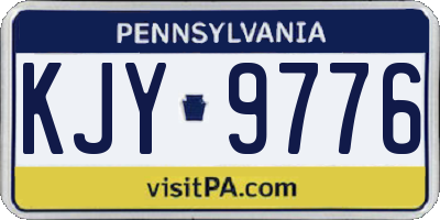 PA license plate KJY9776