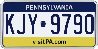 PA license plate KJY9790