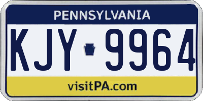 PA license plate KJY9964