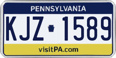 PA license plate KJZ1589
