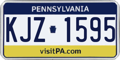 PA license plate KJZ1595