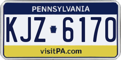 PA license plate KJZ6170