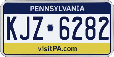 PA license plate KJZ6282