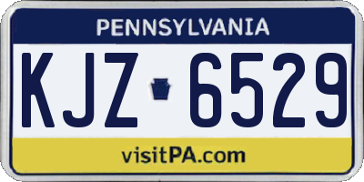 PA license plate KJZ6529