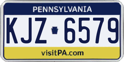 PA license plate KJZ6579