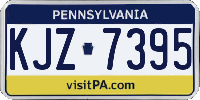 PA license plate KJZ7395