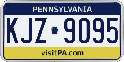 PA license plate KJZ9095