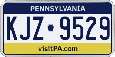 PA license plate KJZ9529