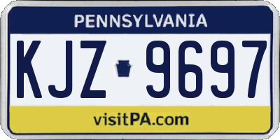 PA license plate KJZ9697