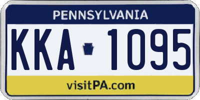 PA license plate KKA1095