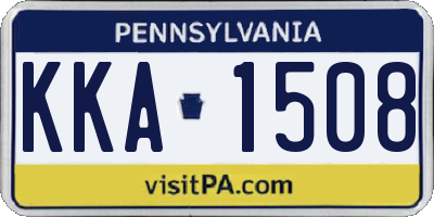 PA license plate KKA1508