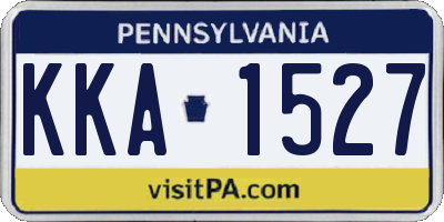 PA license plate KKA1527