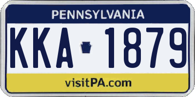 PA license plate KKA1879