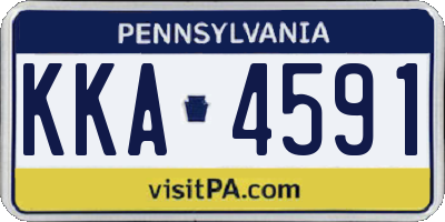 PA license plate KKA4591