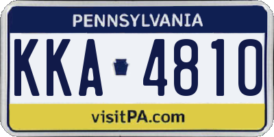 PA license plate KKA4810