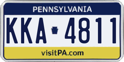 PA license plate KKA4811