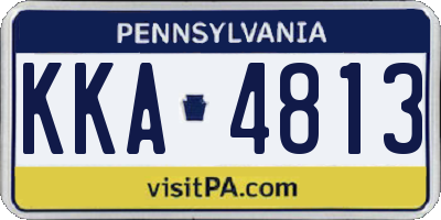PA license plate KKA4813