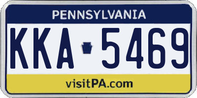 PA license plate KKA5469