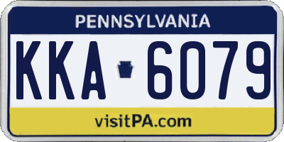 PA license plate KKA6079