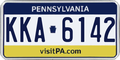 PA license plate KKA6142