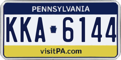 PA license plate KKA6144