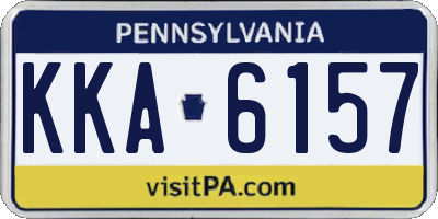 PA license plate KKA6157