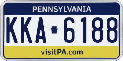 PA license plate KKA6188
