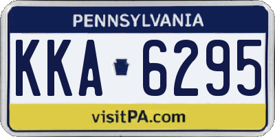PA license plate KKA6295