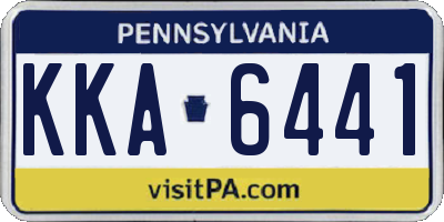 PA license plate KKA6441