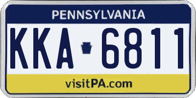 PA license plate KKA6811