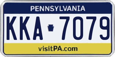 PA license plate KKA7079