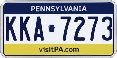 PA license plate KKA7273