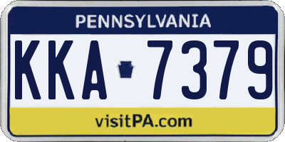 PA license plate KKA7379