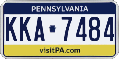PA license plate KKA7484
