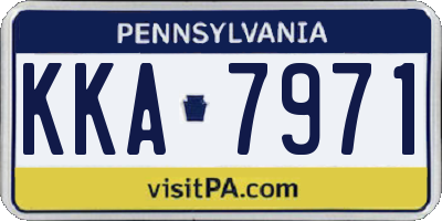 PA license plate KKA7971