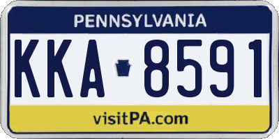 PA license plate KKA8591