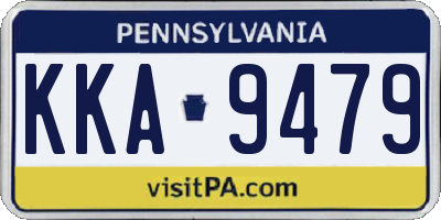 PA license plate KKA9479