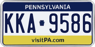 PA license plate KKA9586