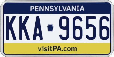PA license plate KKA9656