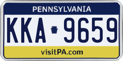 PA license plate KKA9659