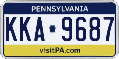 PA license plate KKA9687