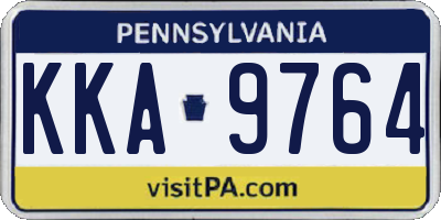 PA license plate KKA9764