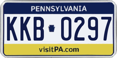 PA license plate KKB0297
