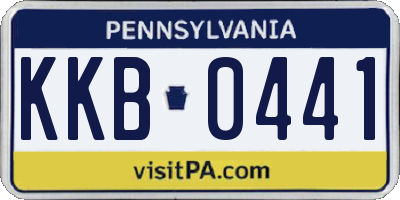 PA license plate KKB0441