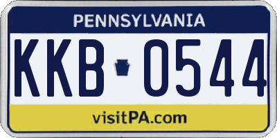 PA license plate KKB0544